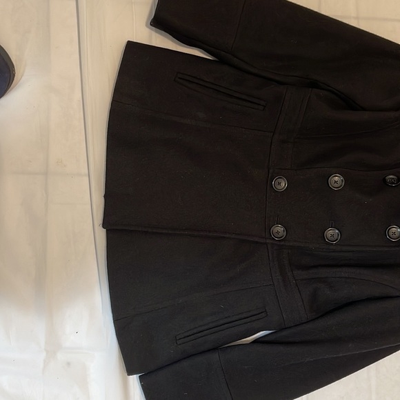 Michael Kors women’s black pea coat size S - Picture 3 of 14